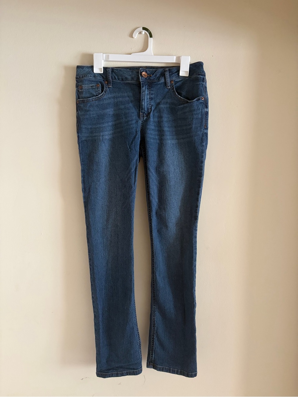 Natural Reflections Women's Dark Blue Straight-Leg Jeans